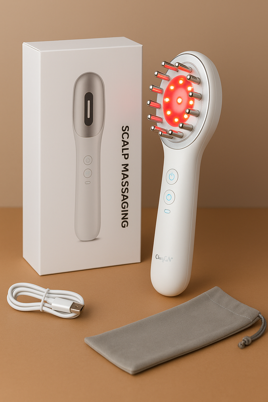Cepillo Terapéutico Capilar 3 en 1 – Estimula, Nutre y Relaja tu Cabello