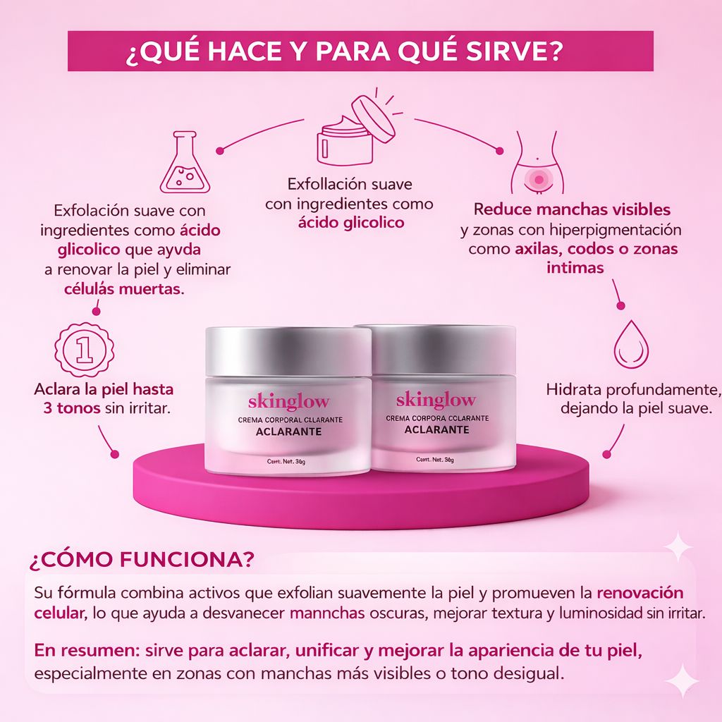 SkinGlow - Crema Aclarante