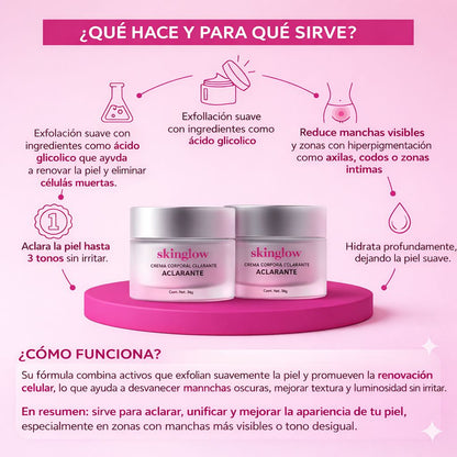 SkinGlow - Crema Aclarante