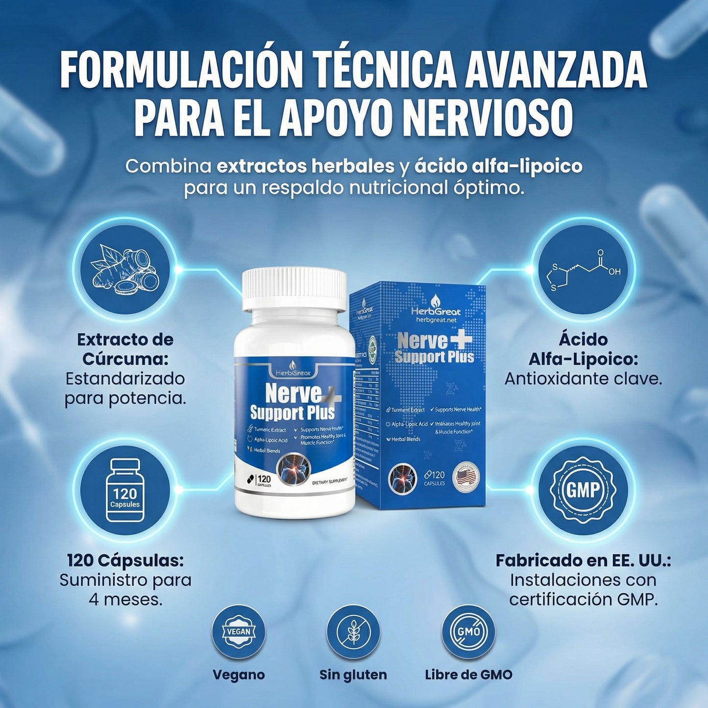 Nerve Support -  Cuida tus nervios y recupera comodidad en tu día a día